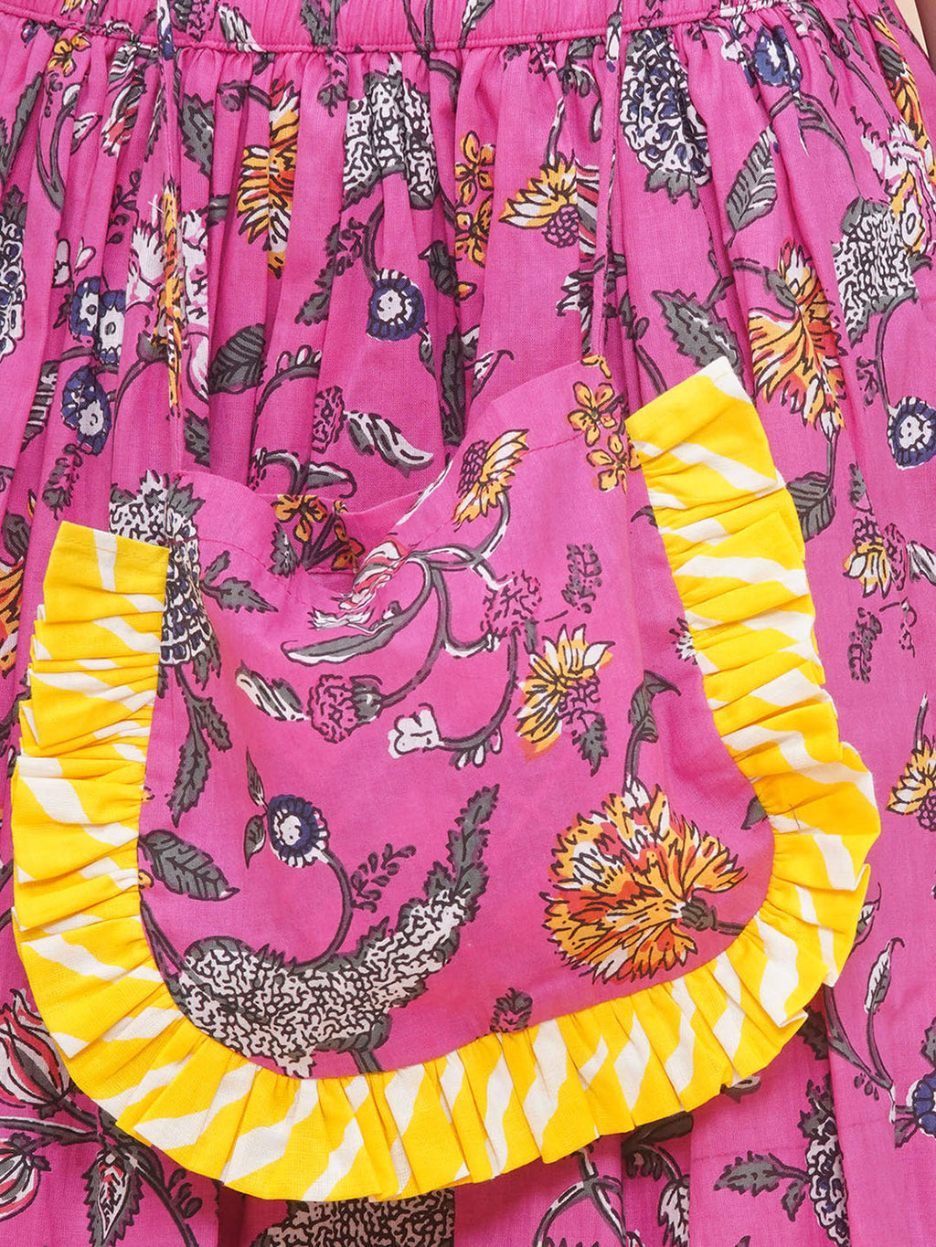 UC Embellished Lehenga Top with Jacket & Purse