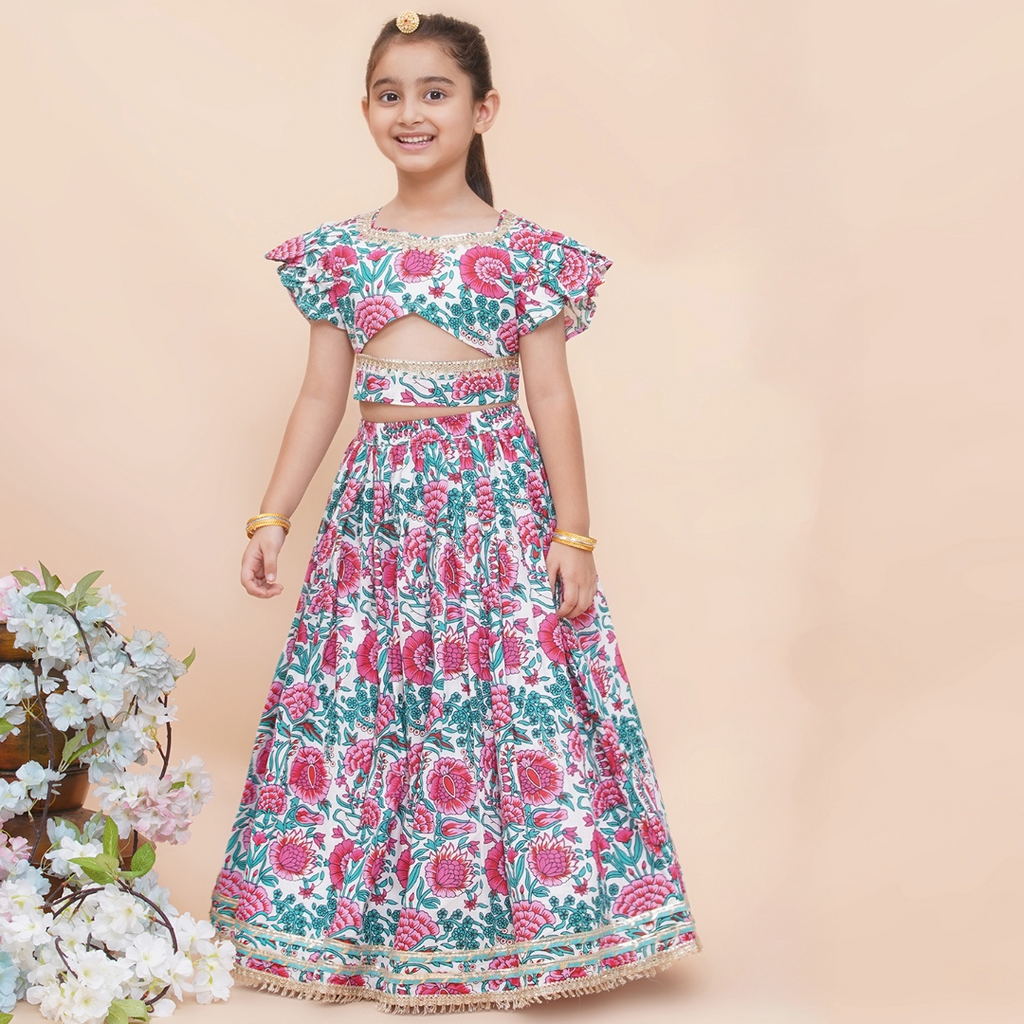 UC Printed Lehenga Choli with Dupatta