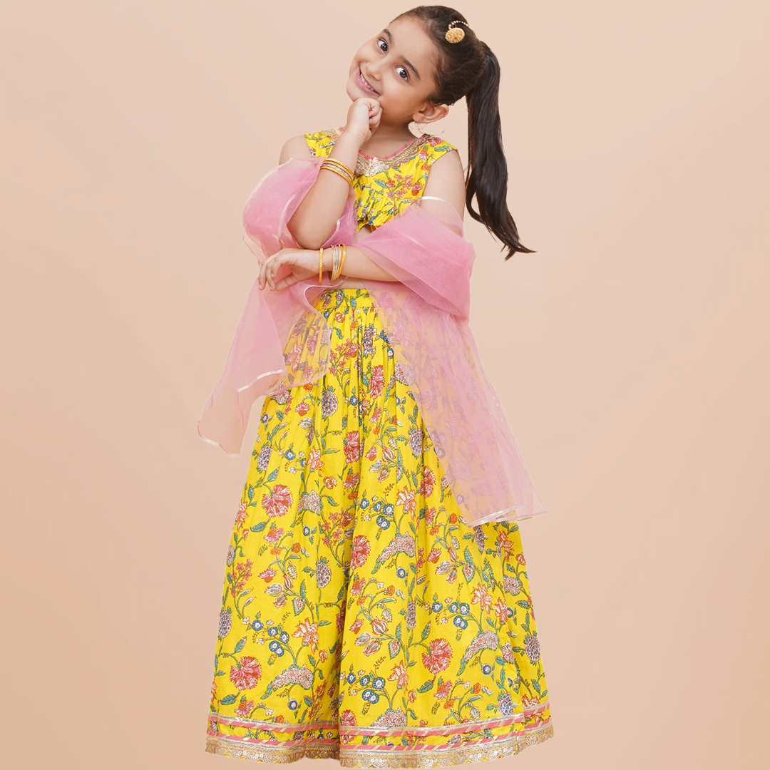 UC Printed Lehenga Choli with Dupatta