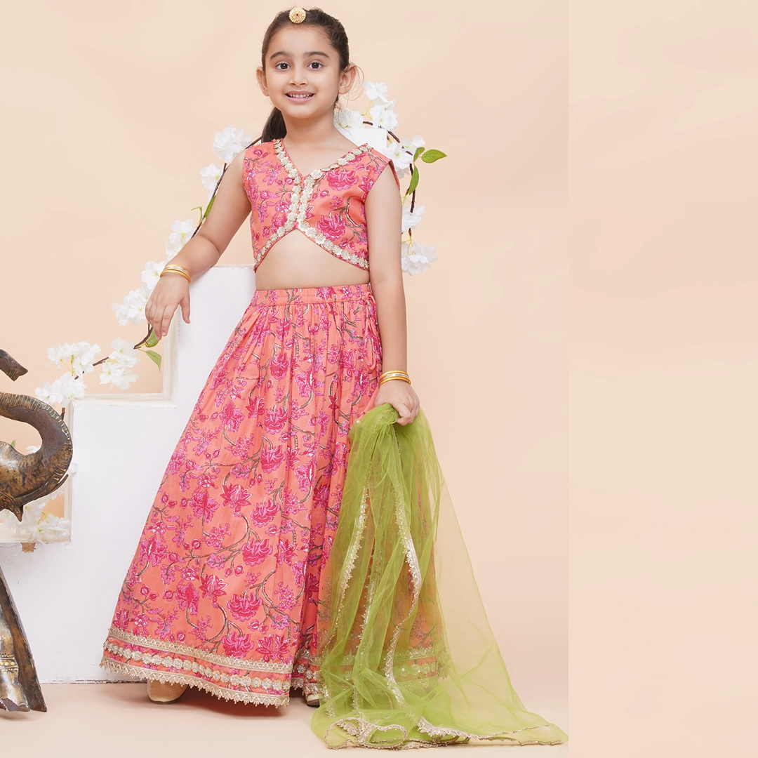 UC Printed Lehenga Choli with Dupatta