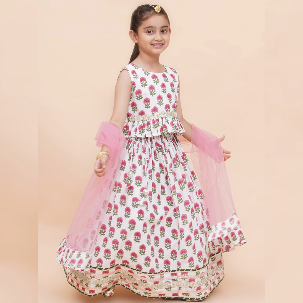 UC Printed Lehenga Choli with Dupatta