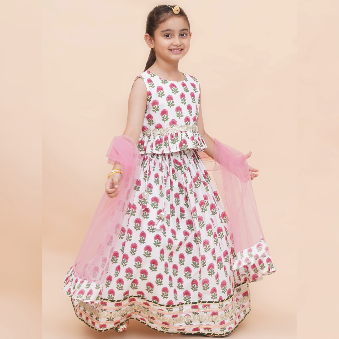 UC Printed Lehenga Choli with Dupatta