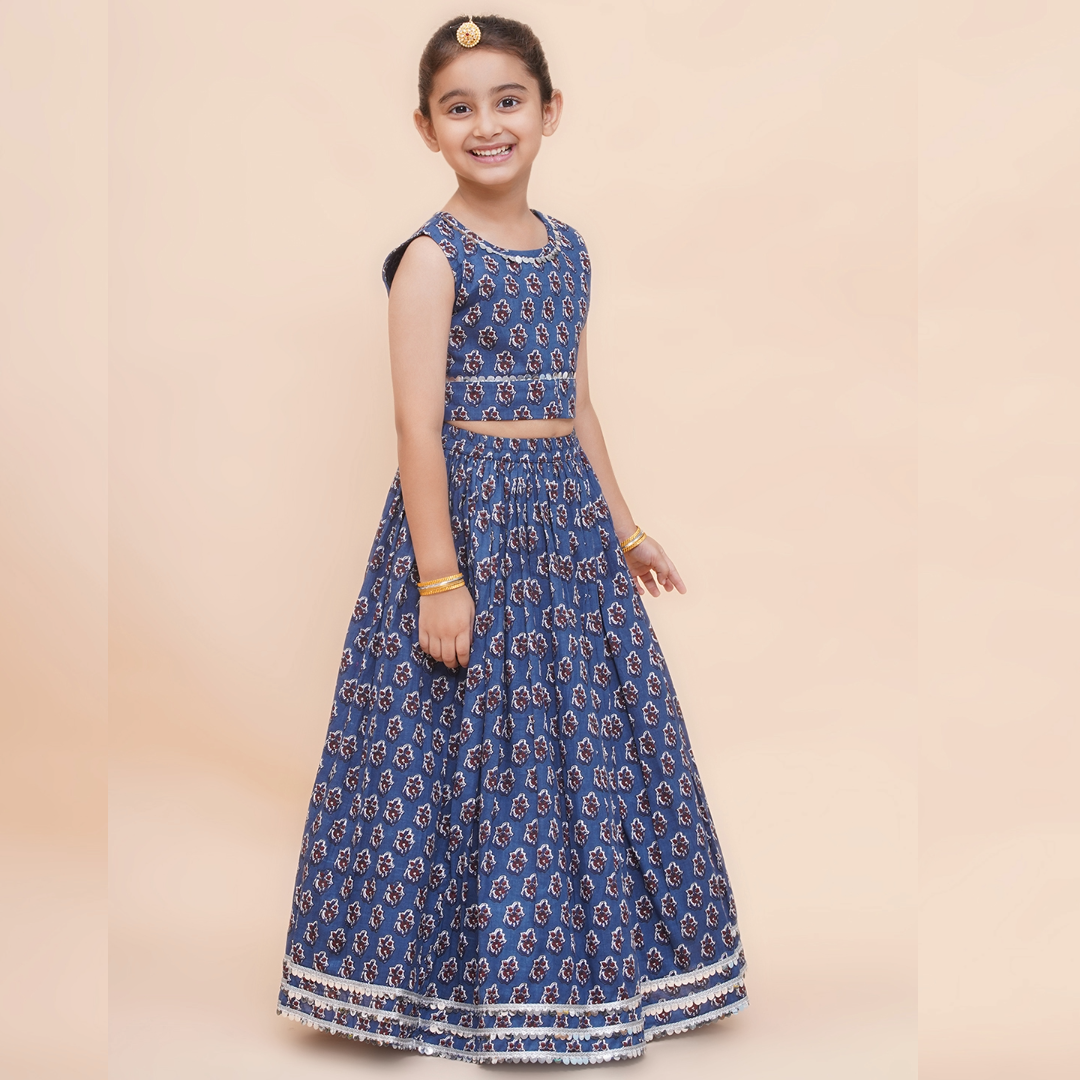 UC Printed Lehenga with Top