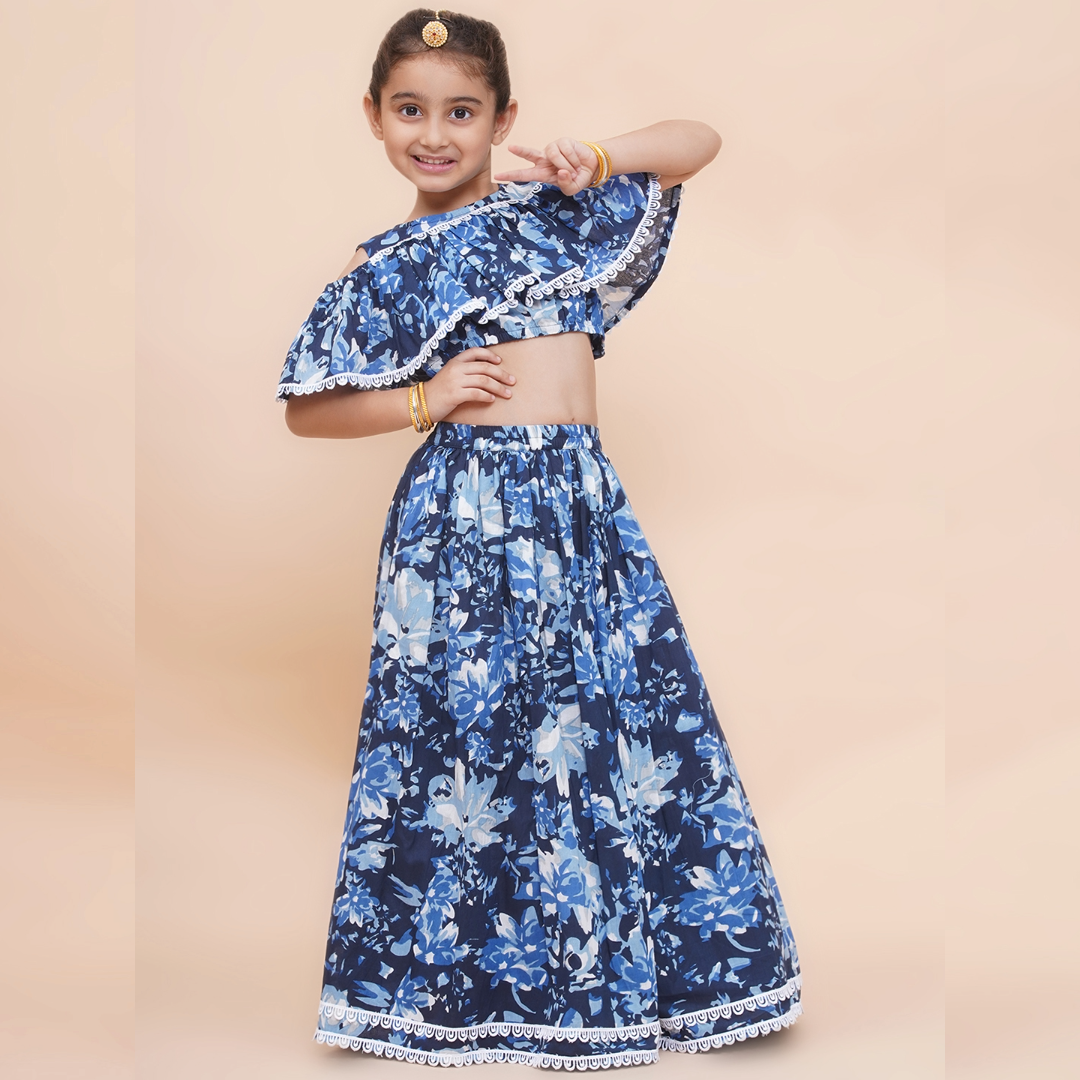 UC Printed Lehenga with Top
