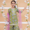 UC Printed Kurta & Sharara with Dupatta