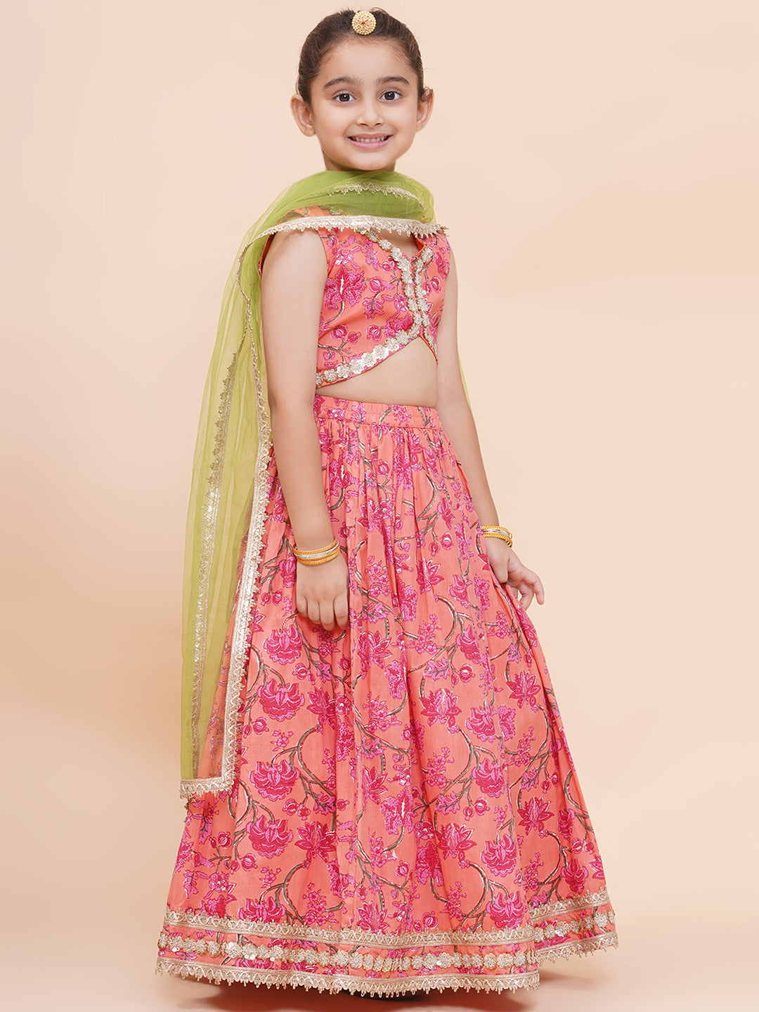 UC Printed Lehenga Choli with Dupatta