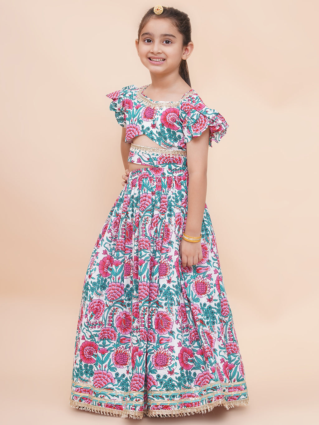 UC Printed Lehenga Choli with Dupatta
