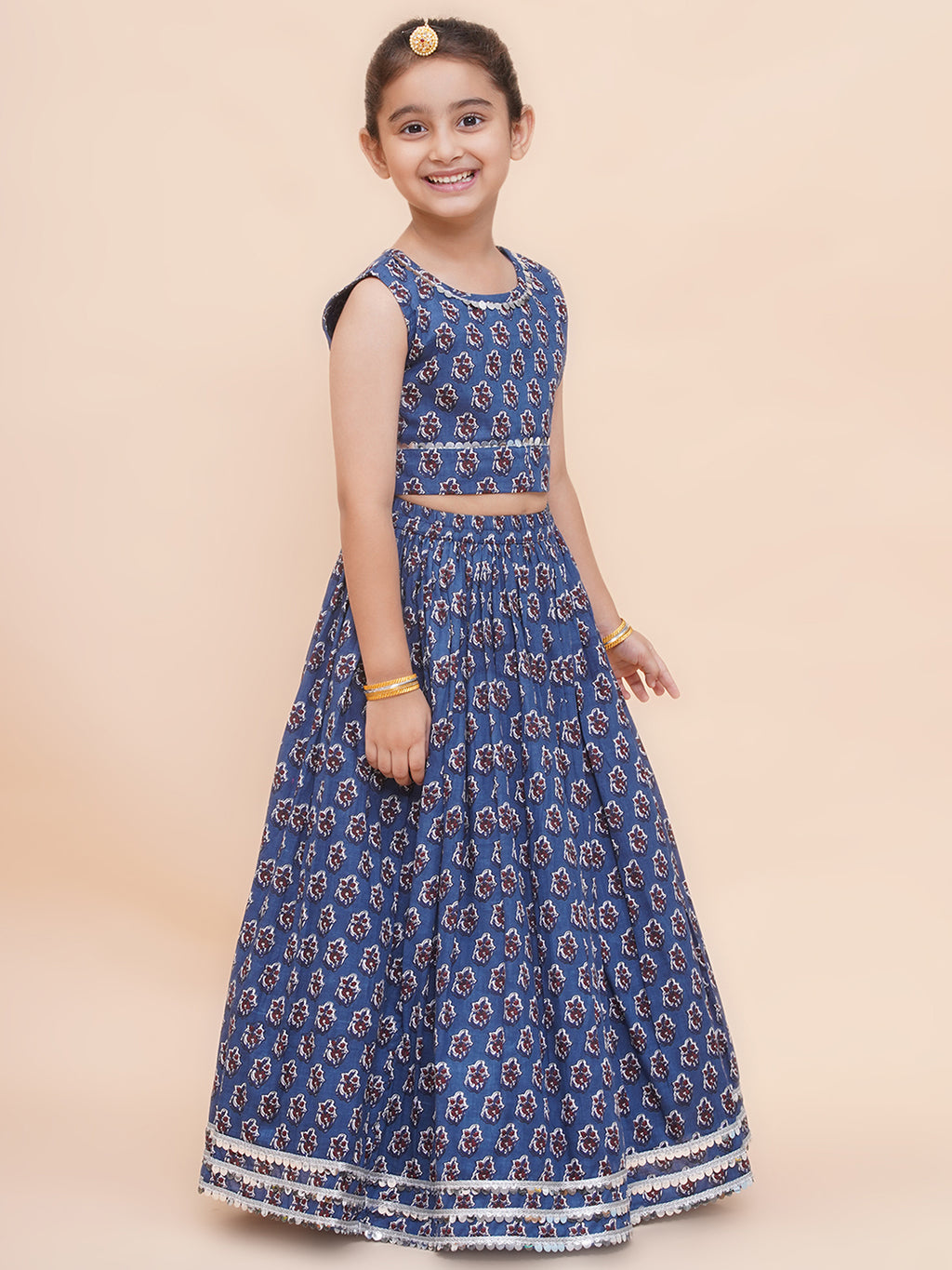 UC Printed Lehenga with Top