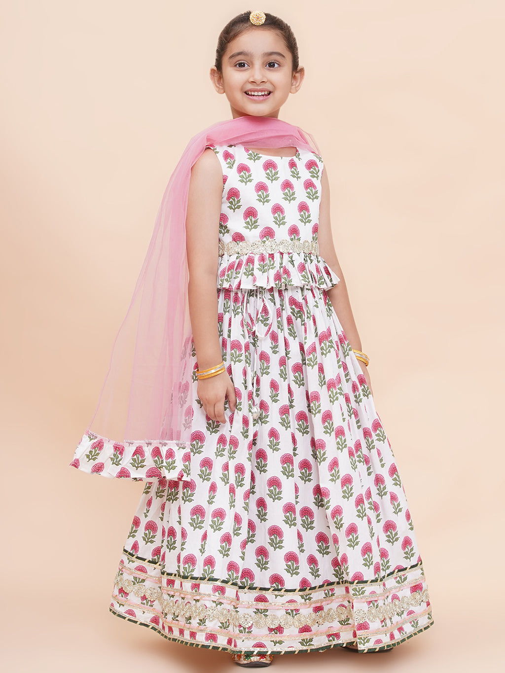 UC Printed Lehenga Choli with Dupatta