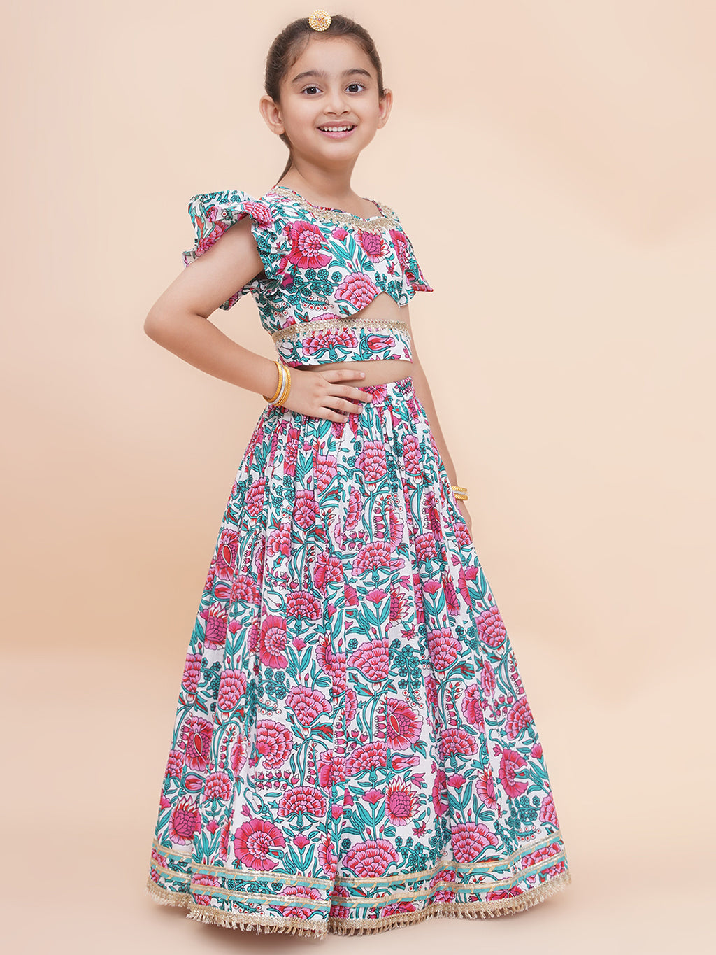 UC Printed Lehenga Choli with Dupatta