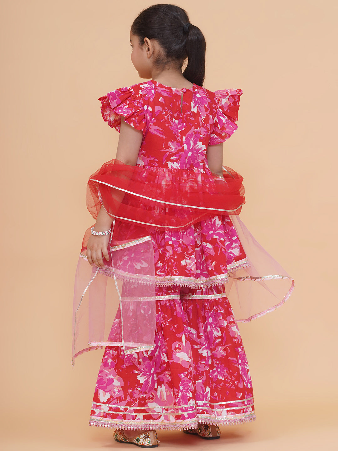 UC Printed Kurta & Sharara with Dupatta