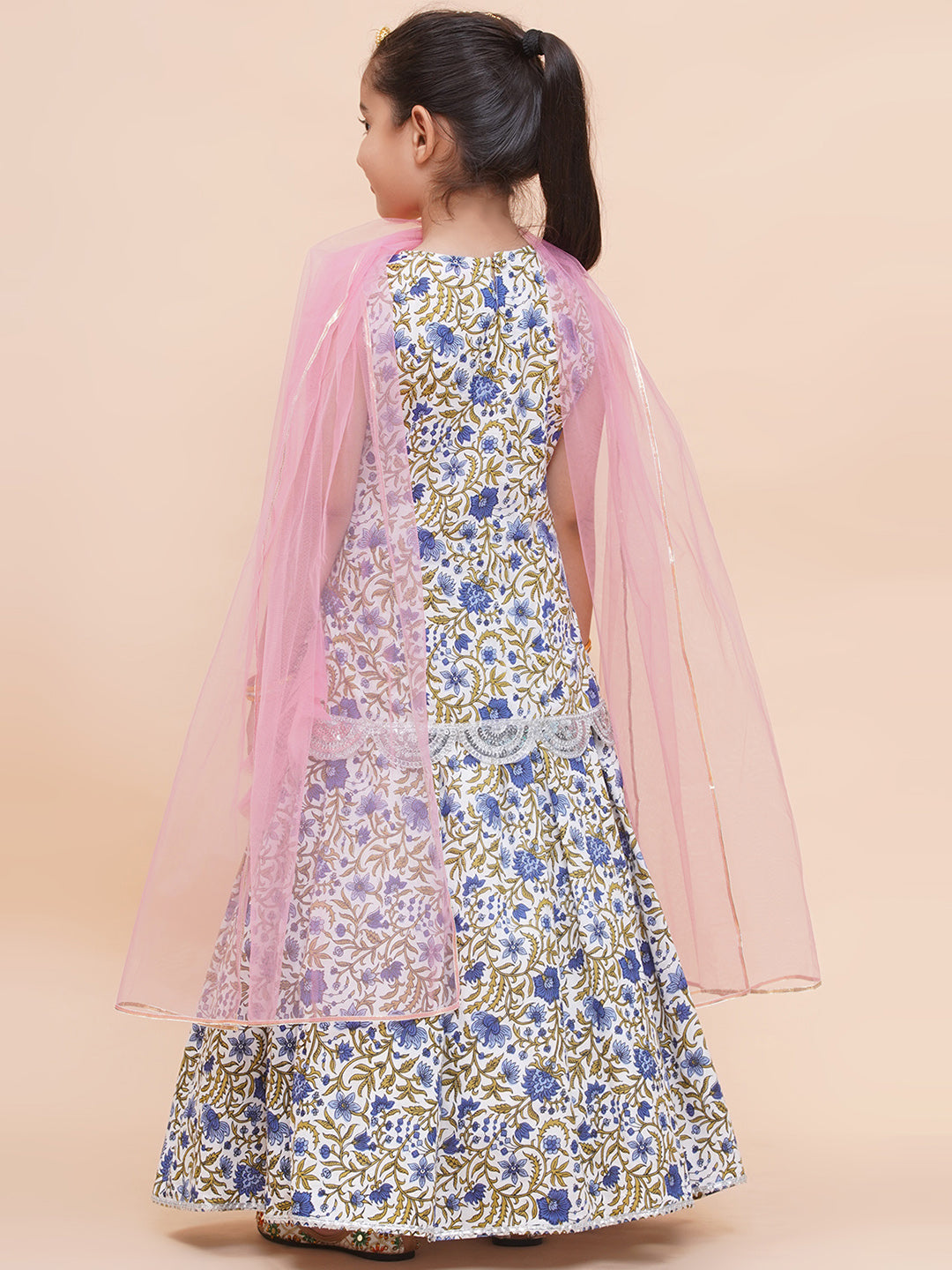 Printed Lehenga Kurta with Dupatta