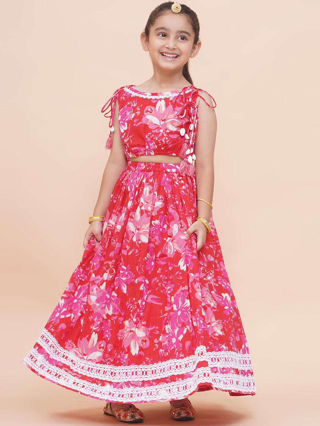 UC Printed Lehenga with Top