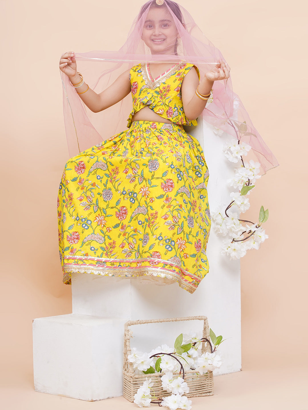 UC Printed Lehenga Choli with Dupatta