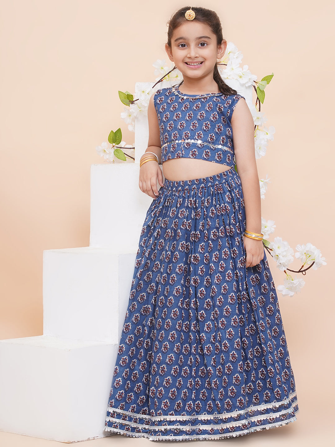 UC Printed Lehenga with Top