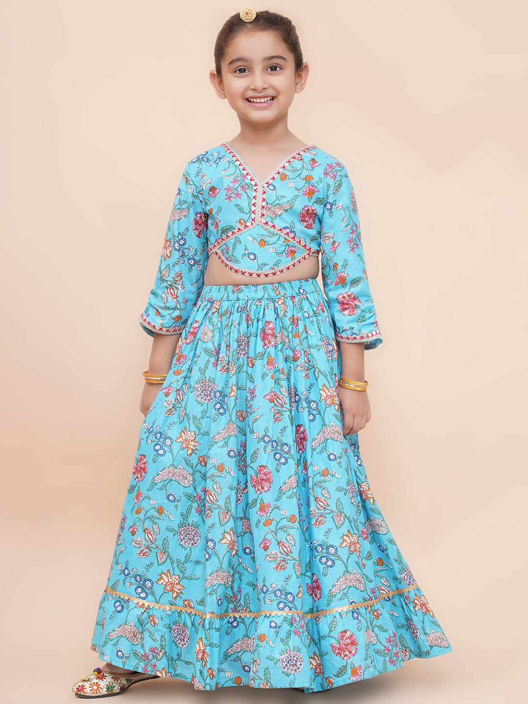 UC Printed Lehenga Choli with Dupatta