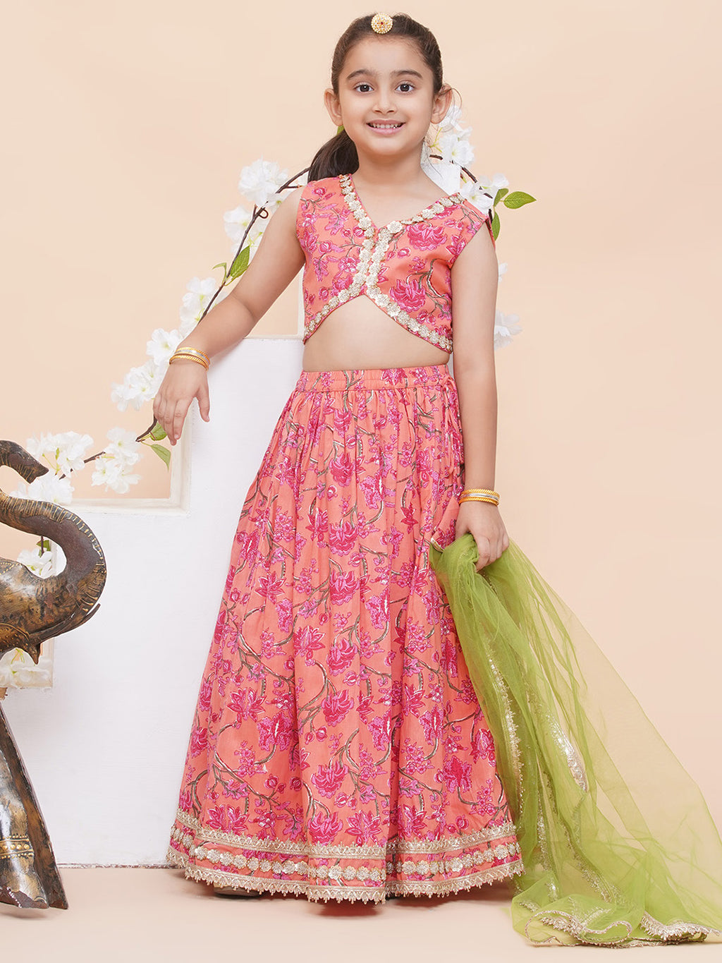 UC Printed Lehenga Choli with Dupatta