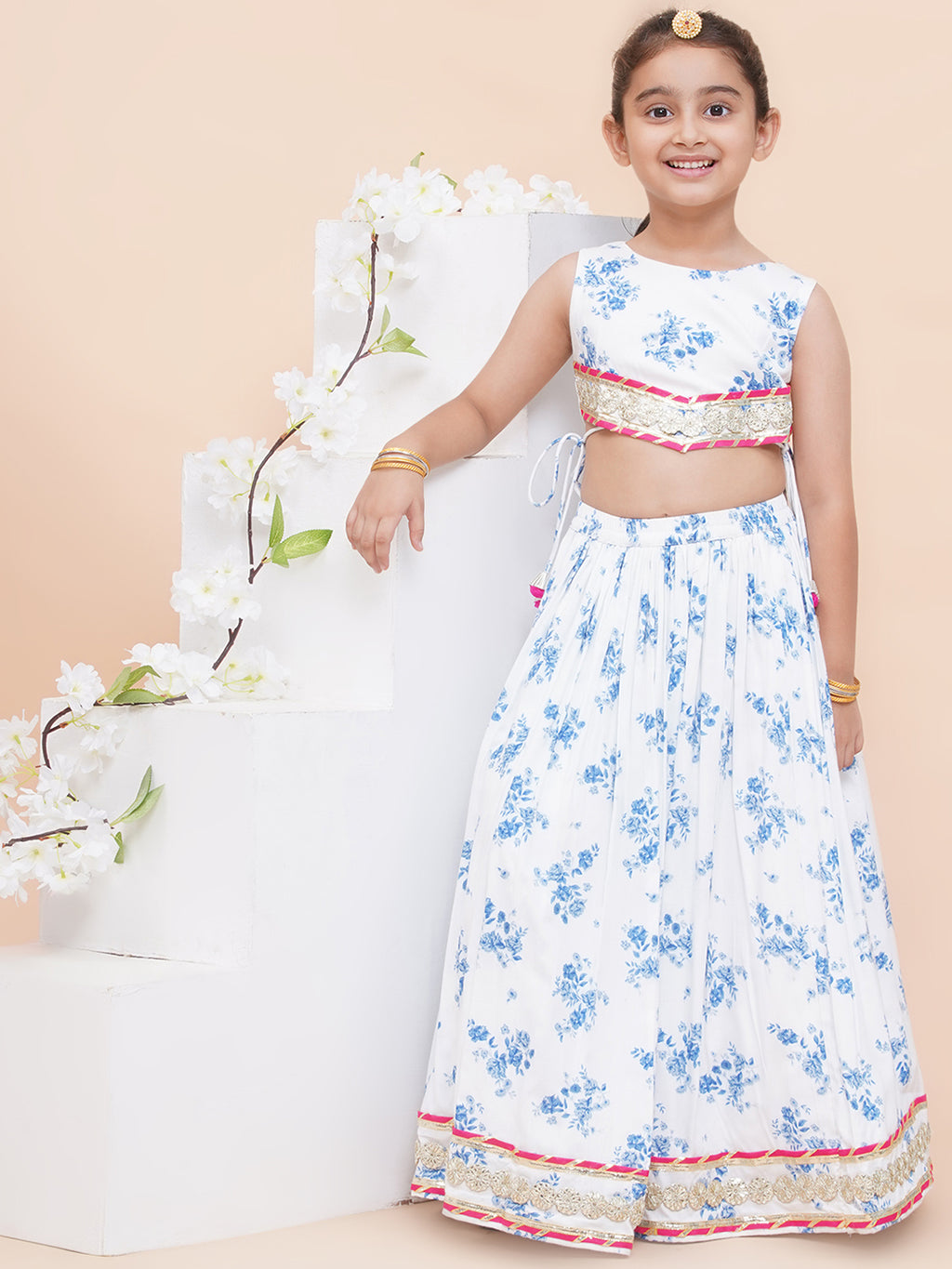 UC Printed Lehenga with Top