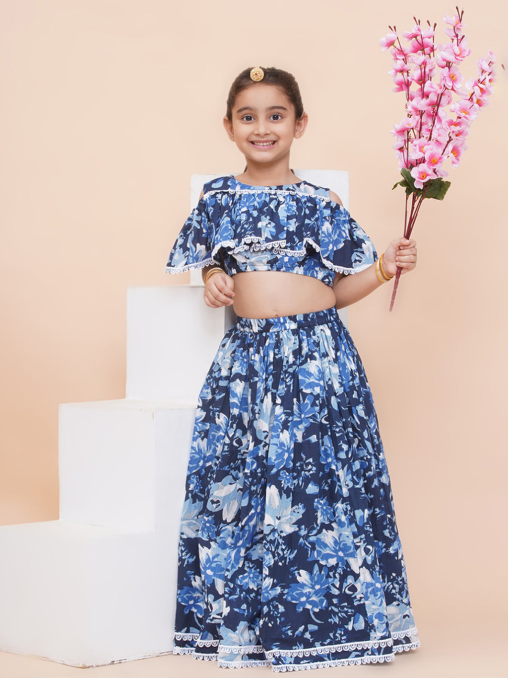 UC Printed Lehenga with Top