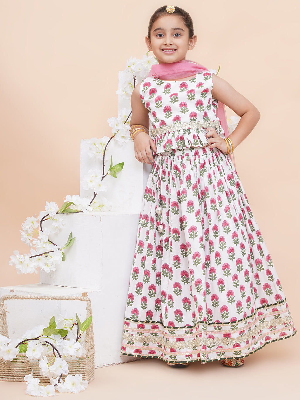 UC Printed Lehenga Choli with Dupatta