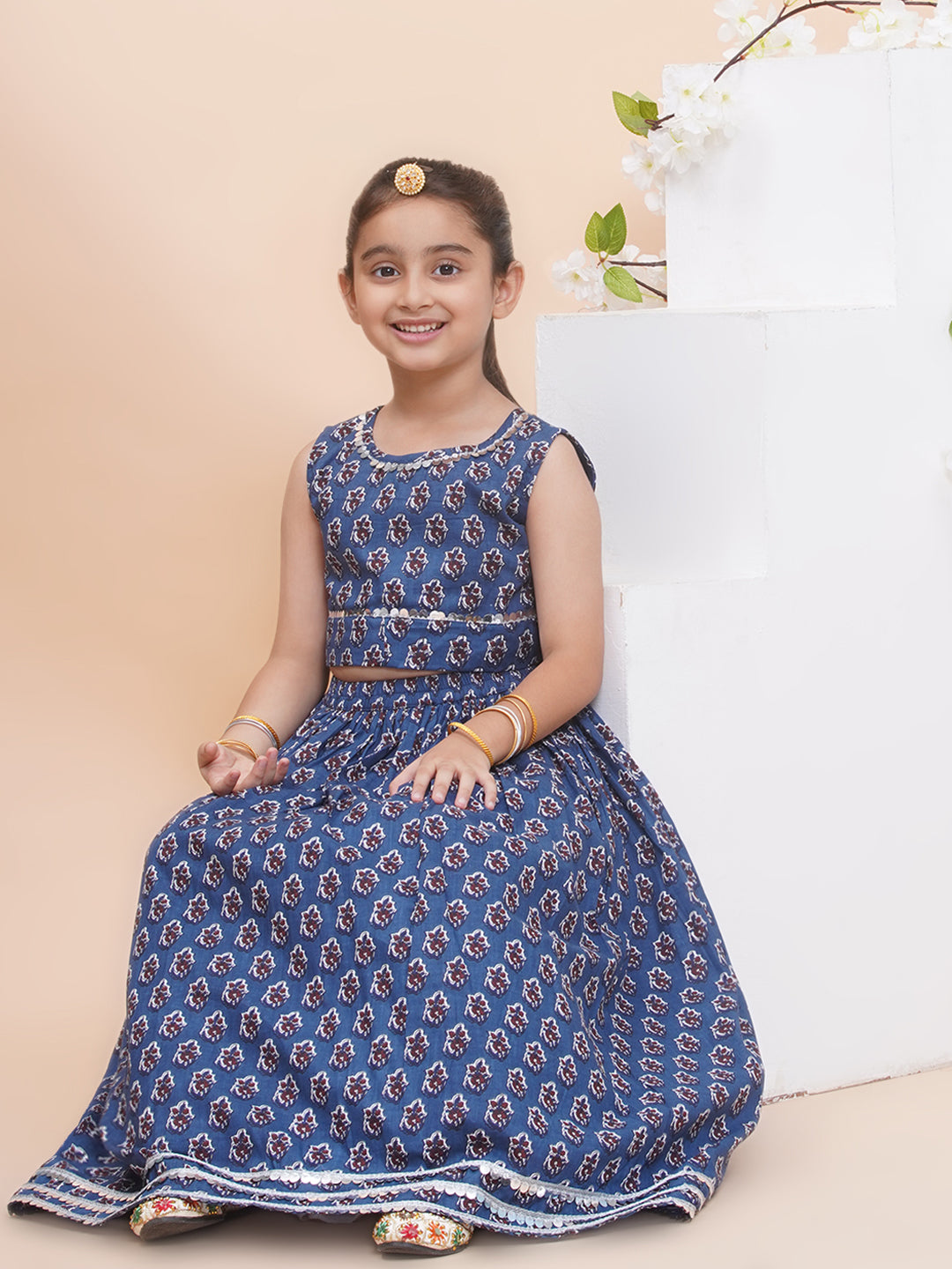 UC Printed Lehenga with Top
