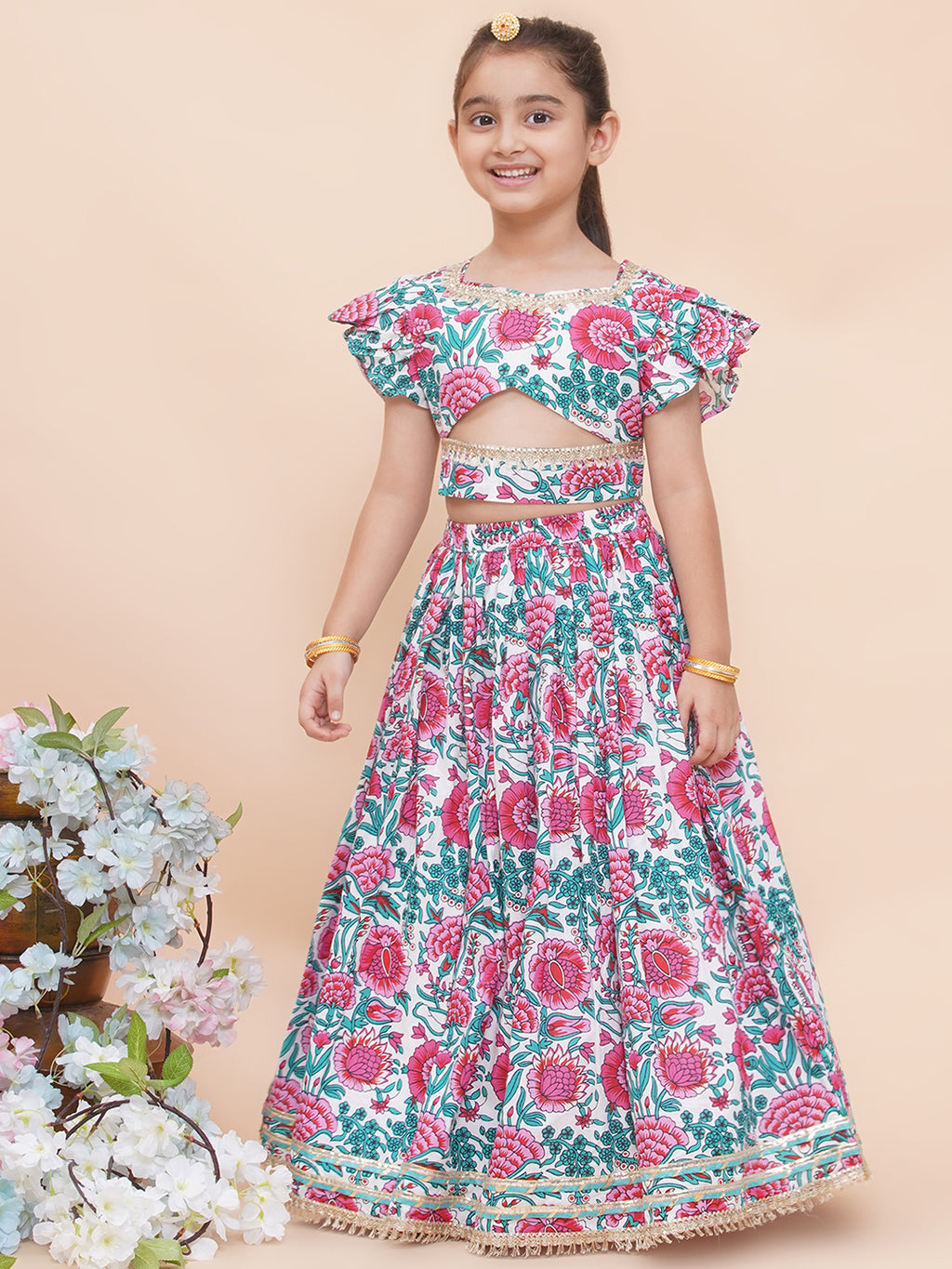 UC Printed Lehenga Choli with Dupatta