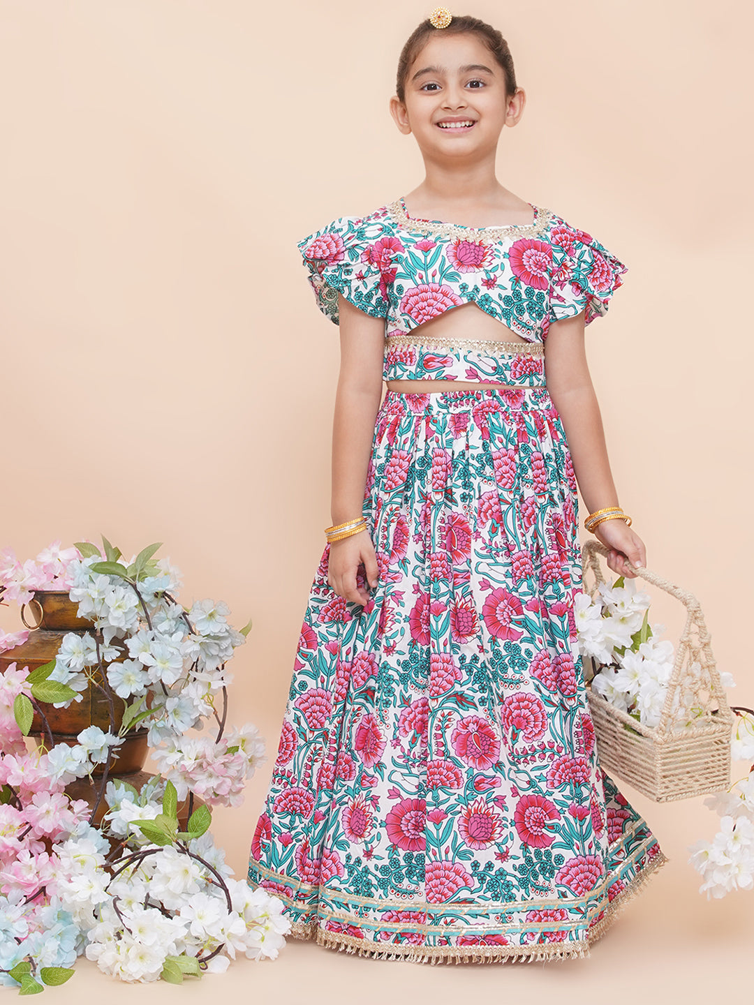 UC Printed Lehenga Choli with Dupatta