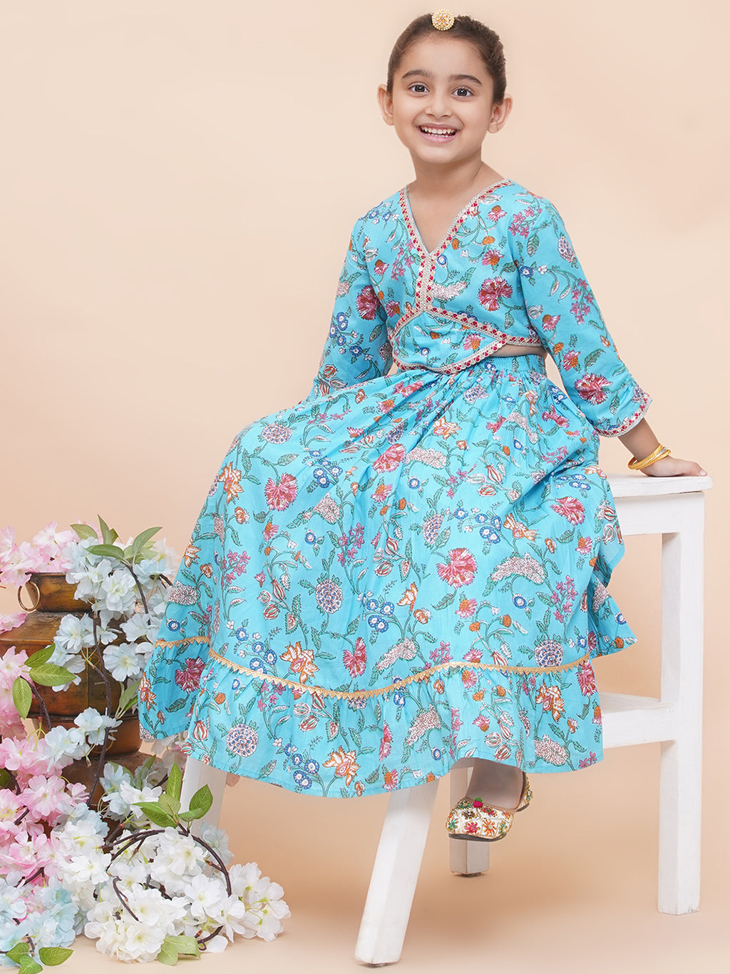 UC Printed Lehenga Choli with Dupatta