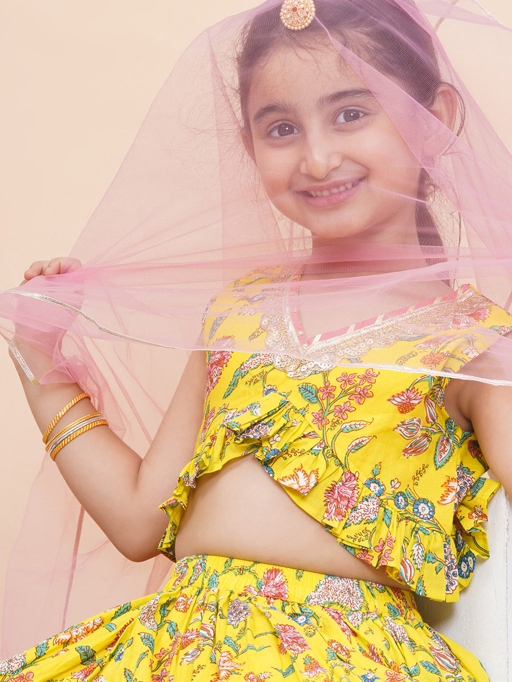 UC Printed Lehenga Choli with Dupatta
